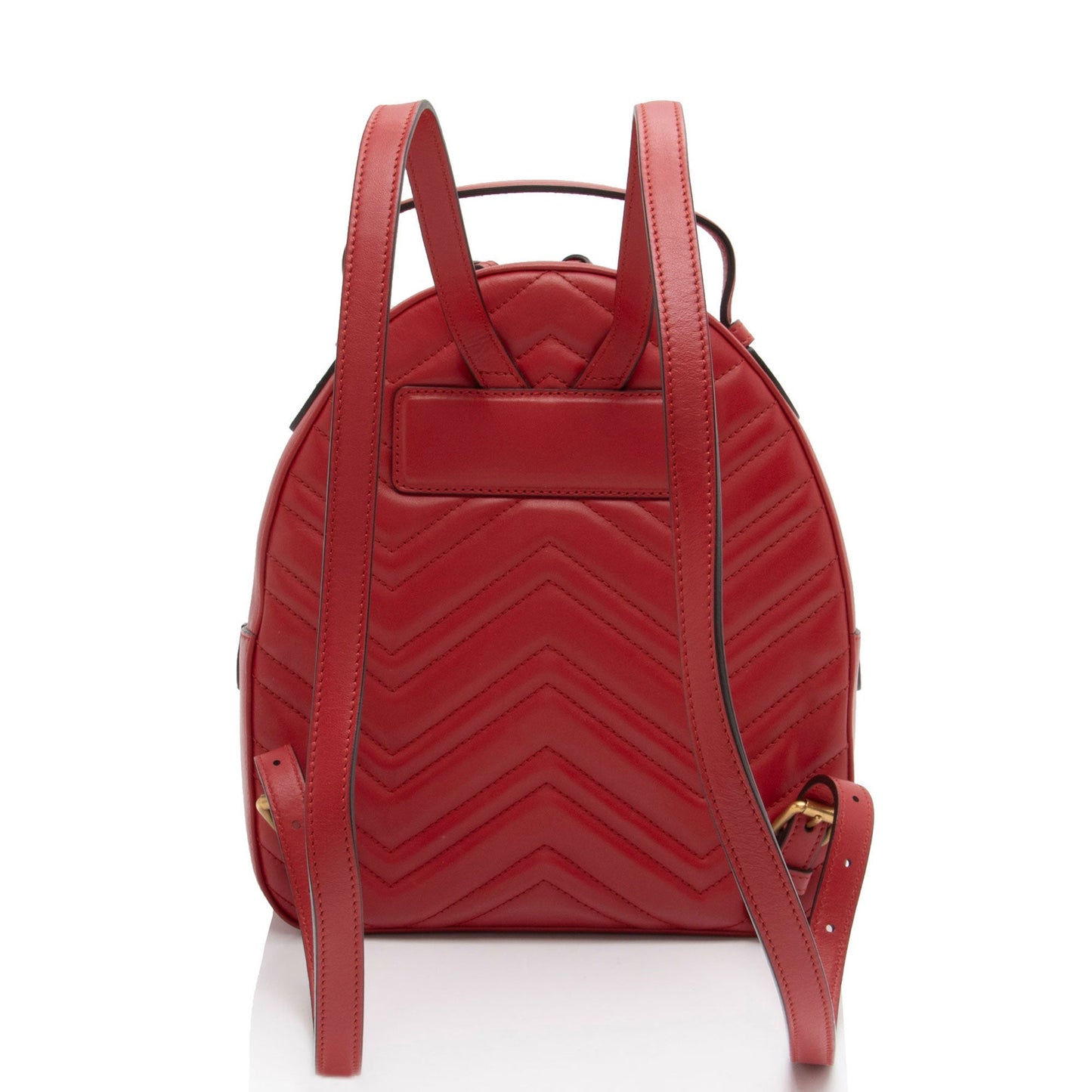 Gucci GG Marmont Backpack SHF-dnTU2B Matelasse Leather Red Shoulder Bag