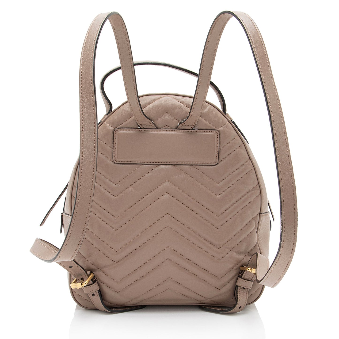 Gucci GG Marmont Backpack Matelasse Leather Brown Shoulder Bag