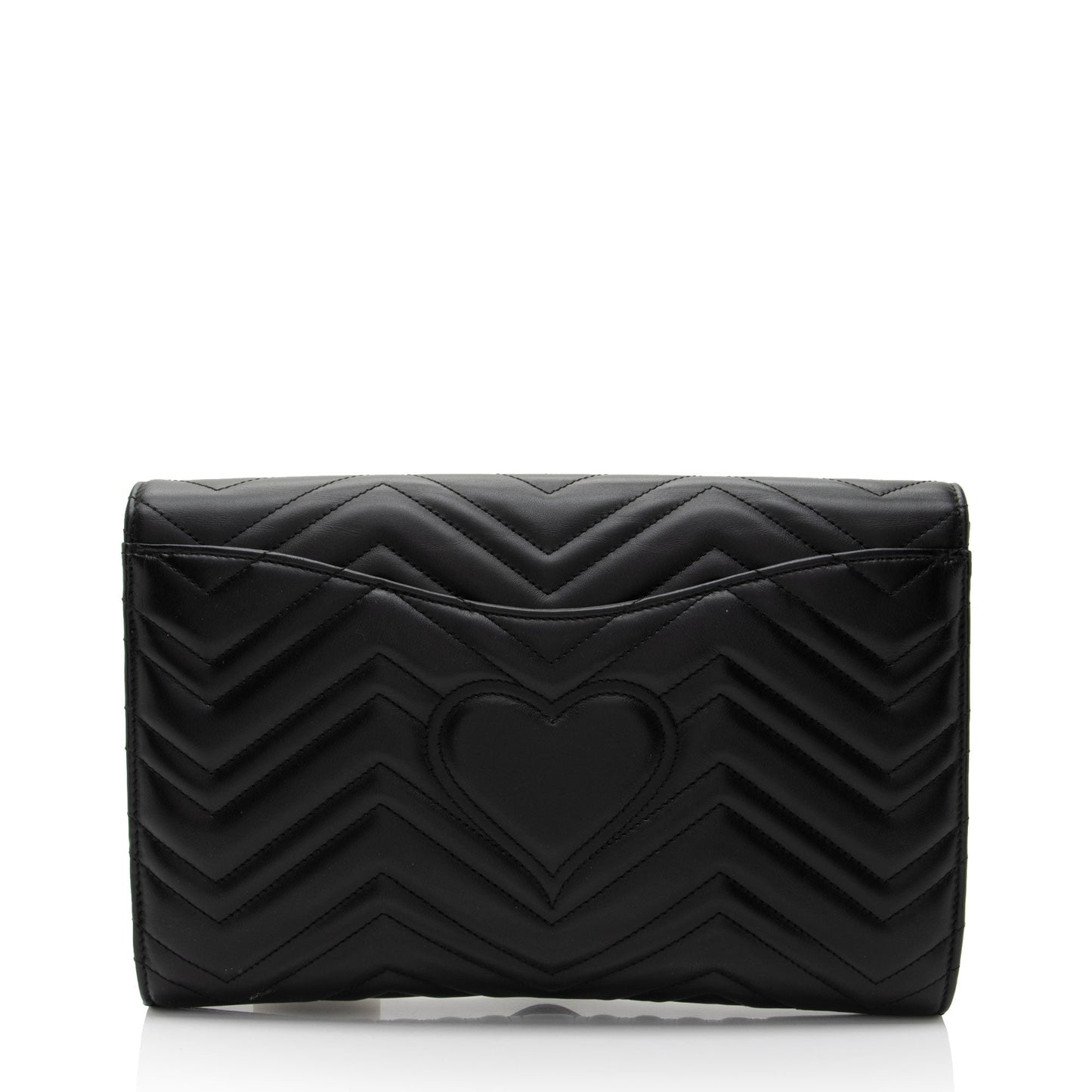 Gucci GG Marmont SHF-ZRS6E1 Matelasse Leather Black Clutch Bag