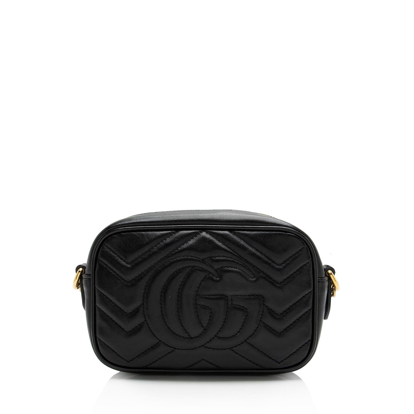 Gucci GG Marmont SHF Matelasse Leather Black Mini Crossbody Bag 5