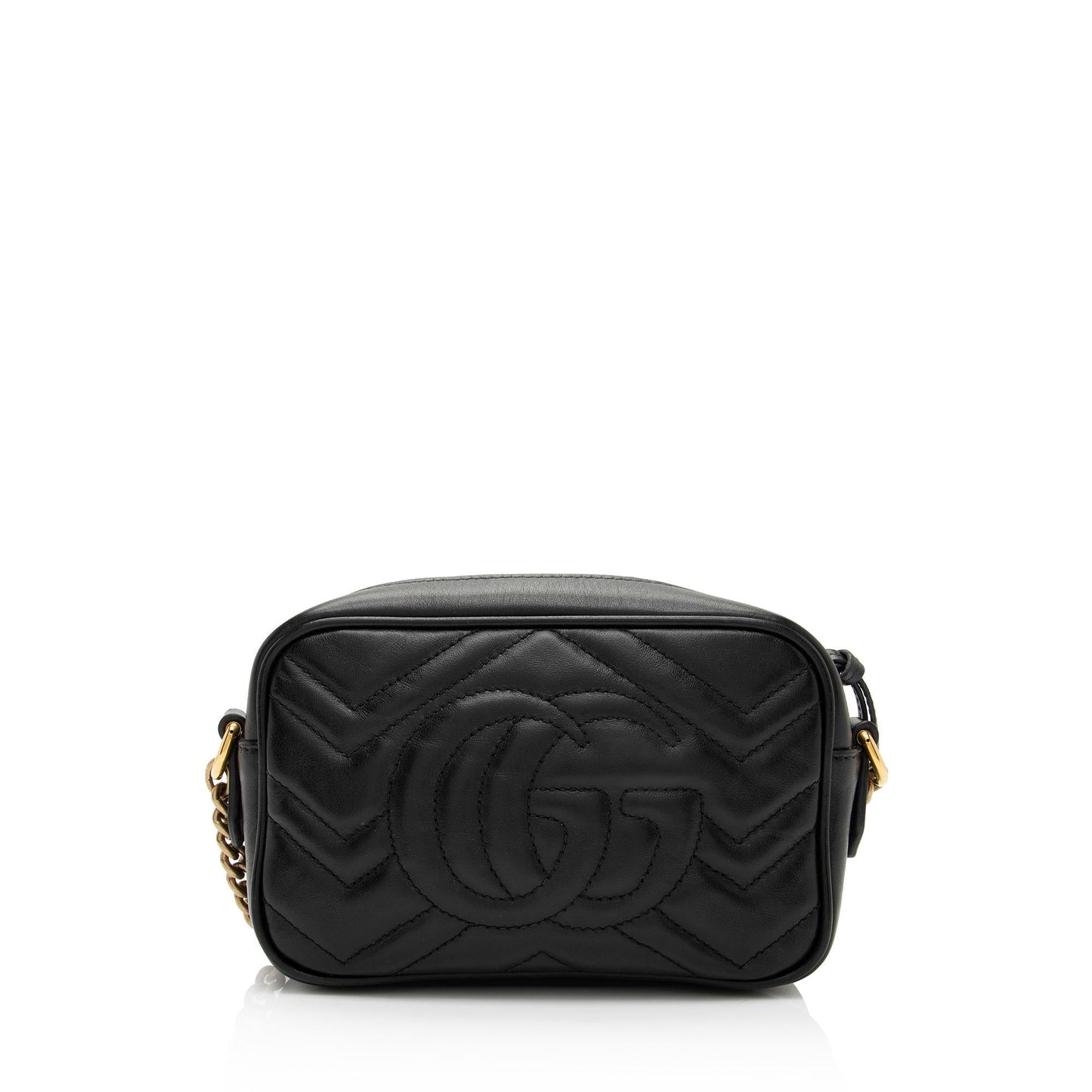 Gucci GG Marmont SHF-jGNX76 Matelasse Leather Black Mini Crossbody Bag