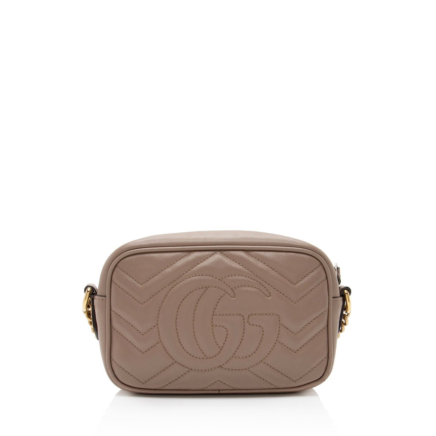 Gucci GG Marmont SHF-rnywkF Matelasse Leather Beige Mini Crossbody Bag