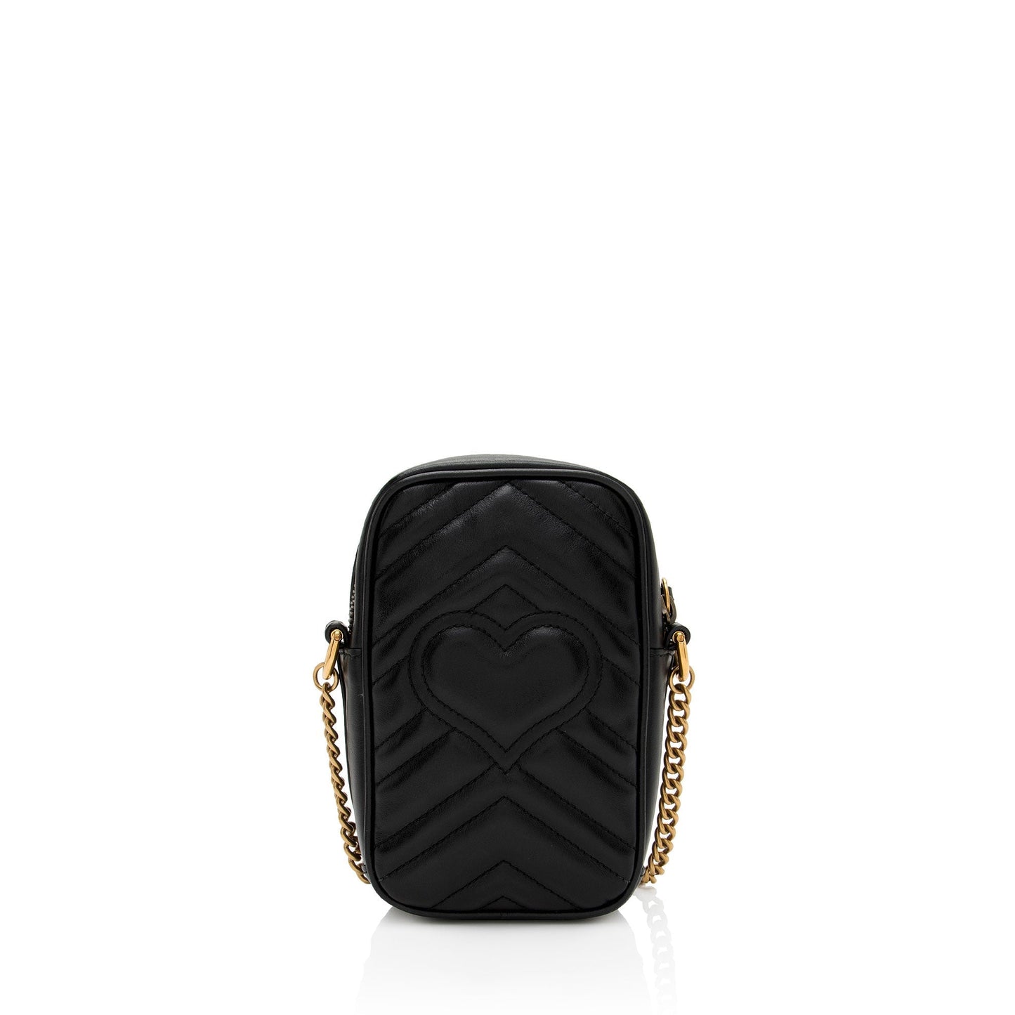 Gucci GG Marmont SHF-pySpXY Matelasse Leather Black Mini Crossbody Bag