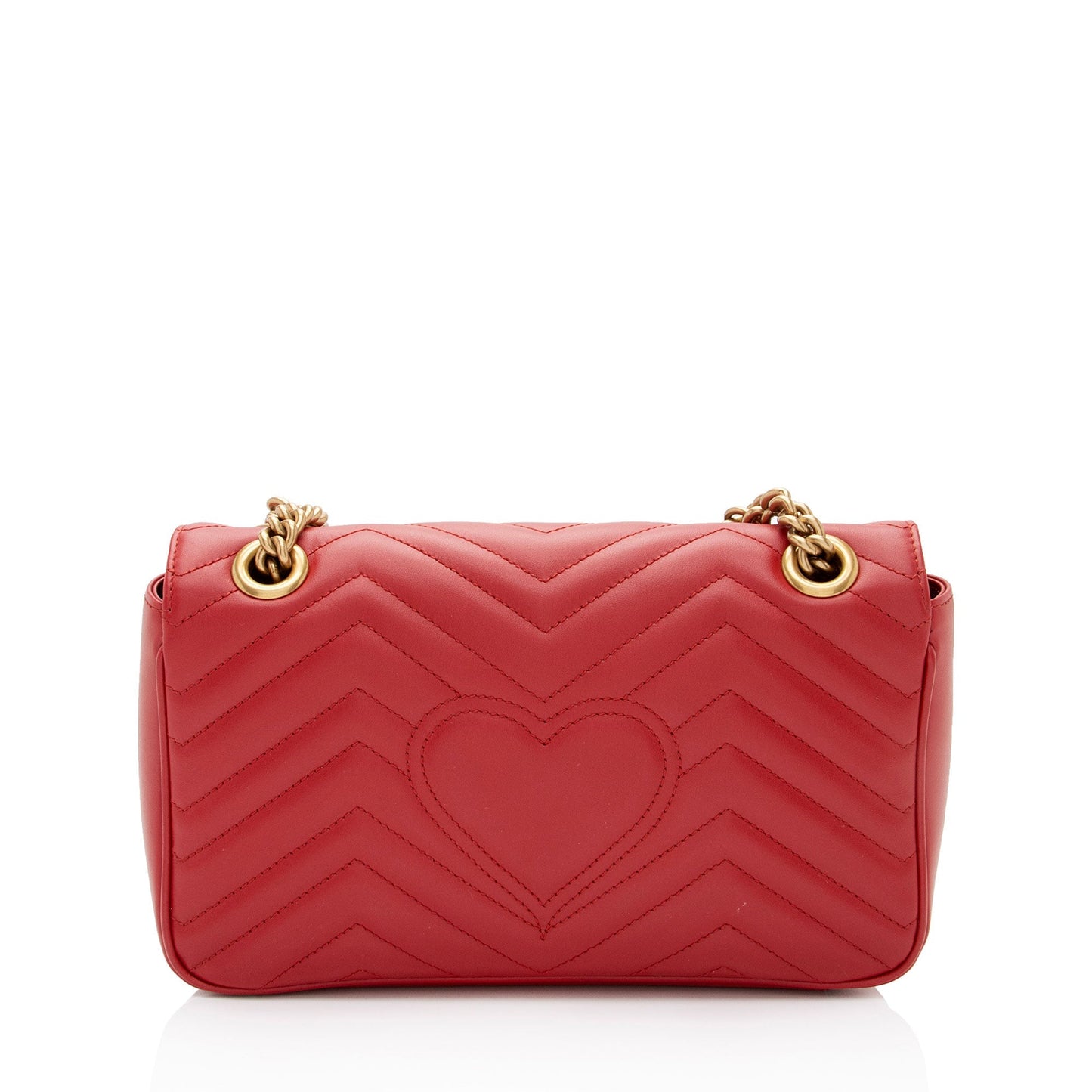 Gucci GG Marmont SHF-ijRyek Matelasse Leather Red Small Crossbody Bag