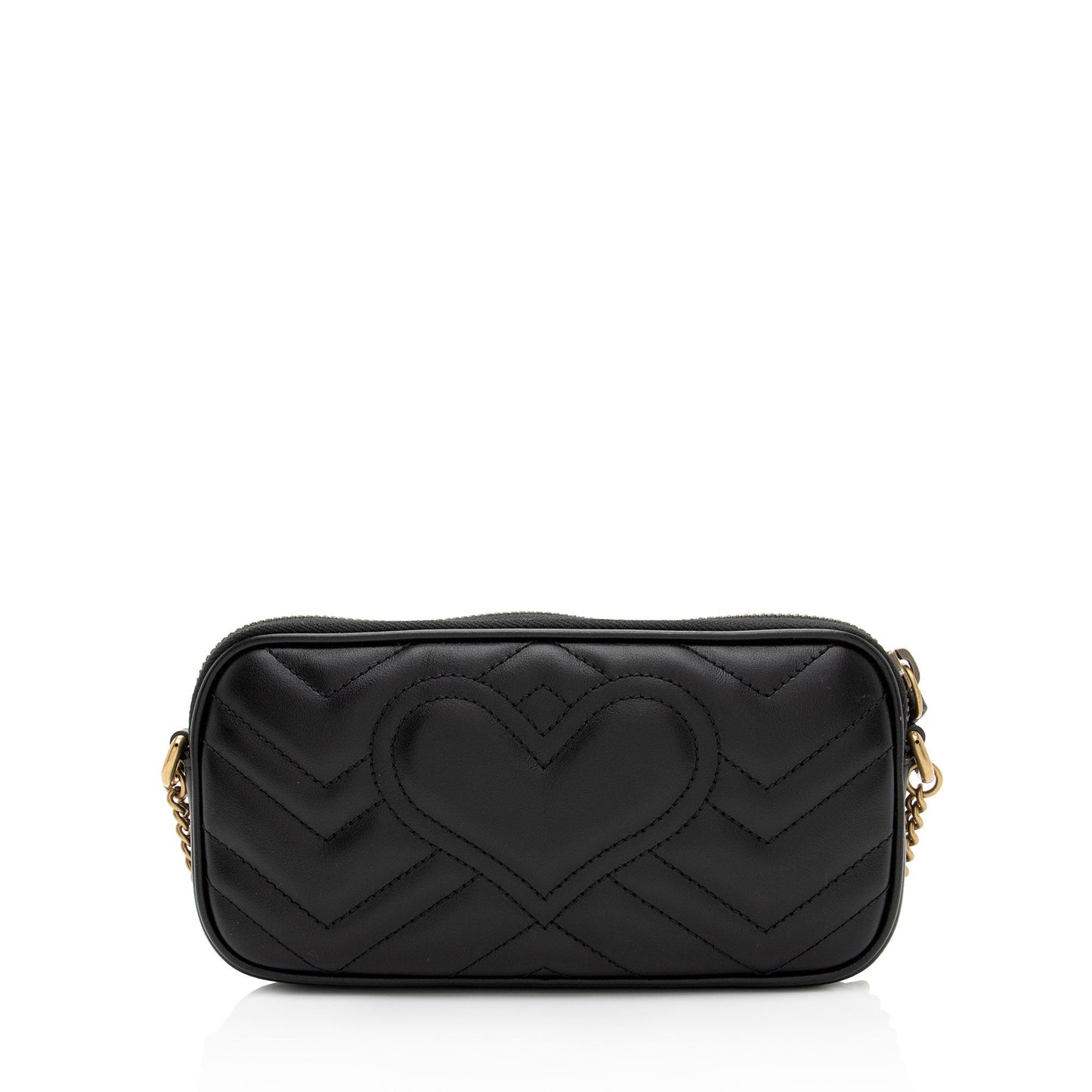 Gucci GG Marmont SHF-uIfq9U Matelasse Leather Black Small Crossbody Bag
