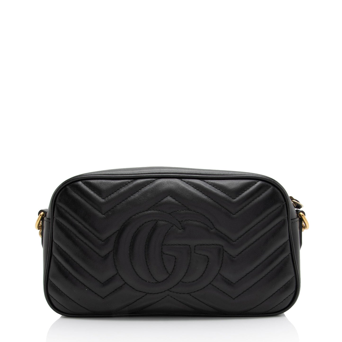 Gucci GG Marmont SHF-BwQI32 Matelasse Leather Black Small Crossbody Bag