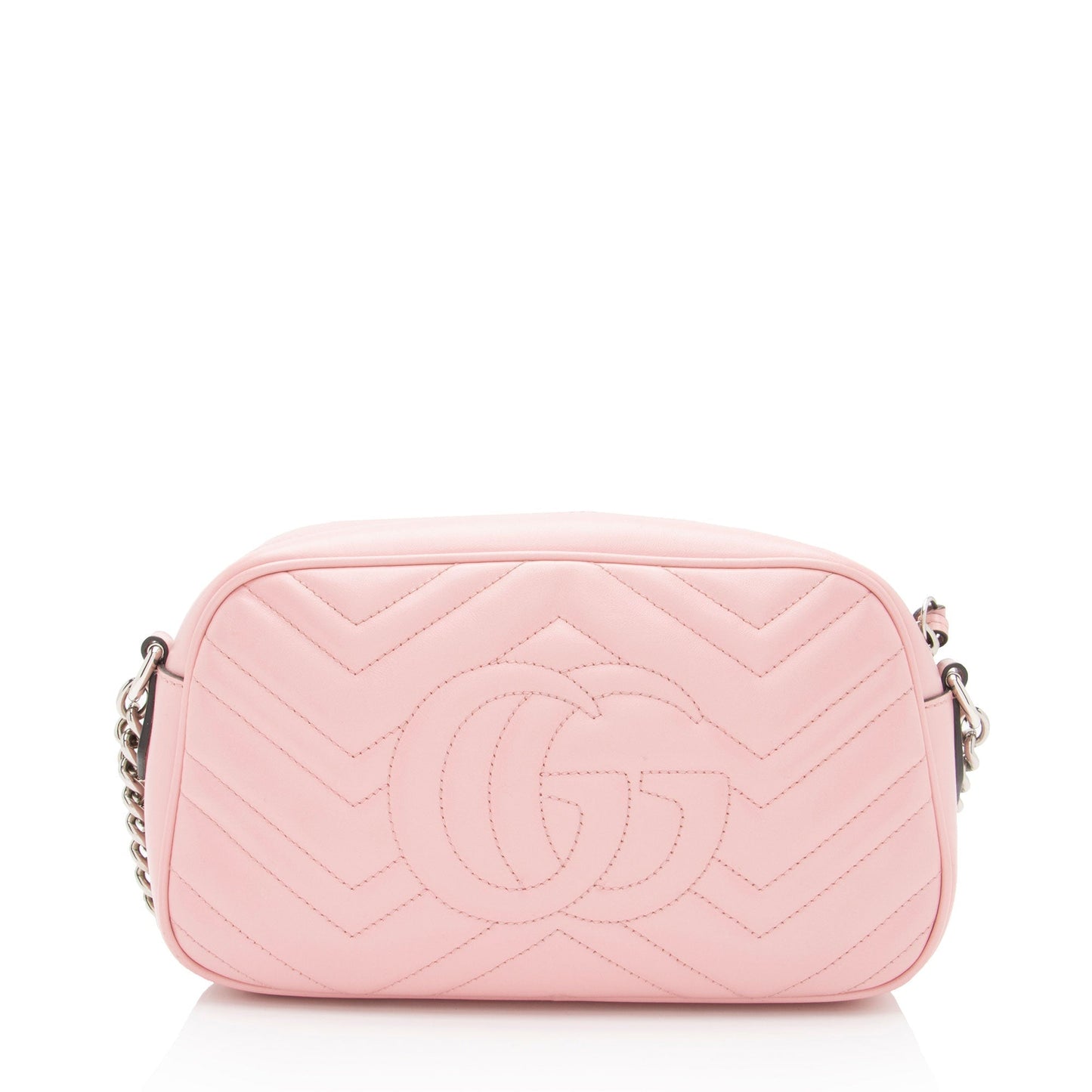 Gucci GG Marmont SHF-W30FiI Matelasse Leather Pink Small Crossbody Bag