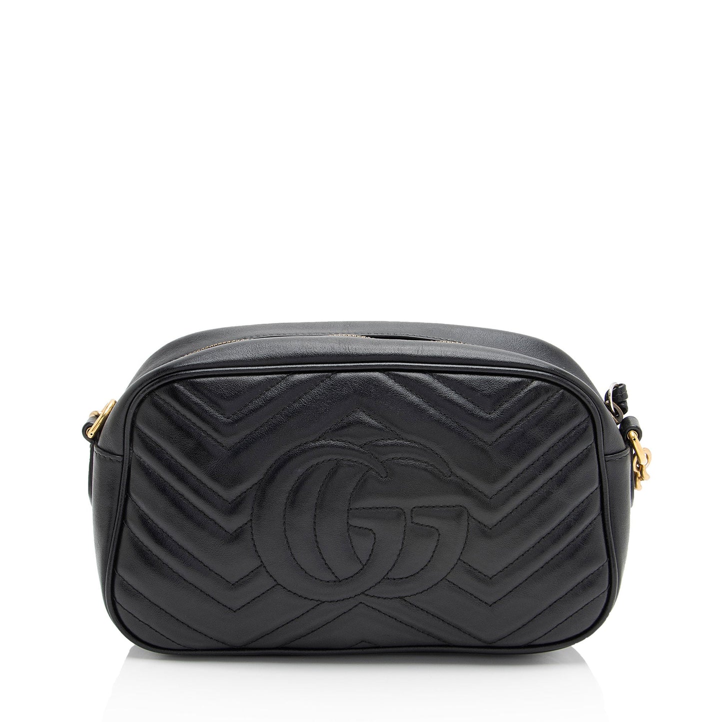 Gucci GG Marmont SHF-jE5N59 Matelasse Leather Black Small Crossbody Bag