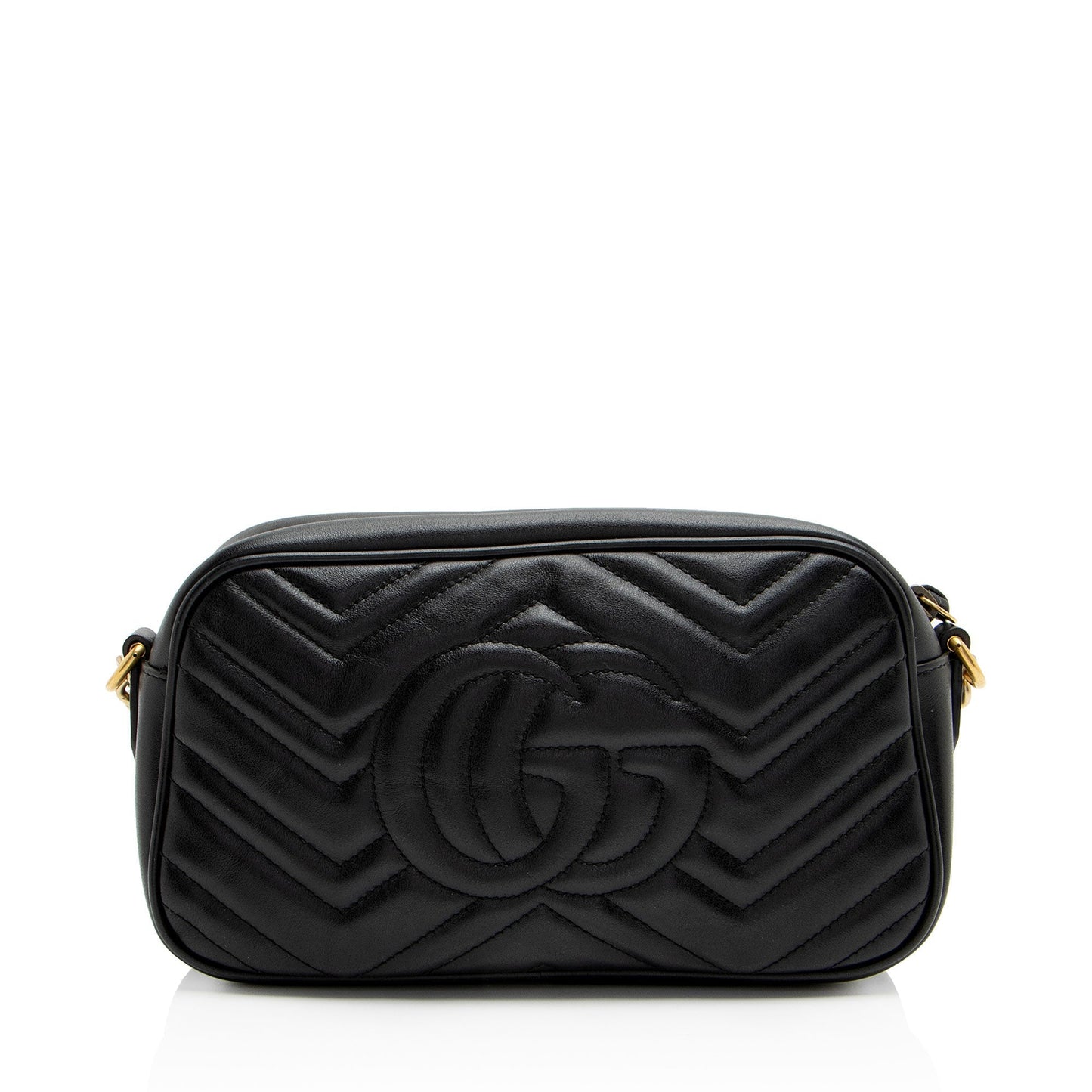 Gucci GG Marmont SHF-YWd3X0 Matelasse Leather Black Small Crossbody Bag