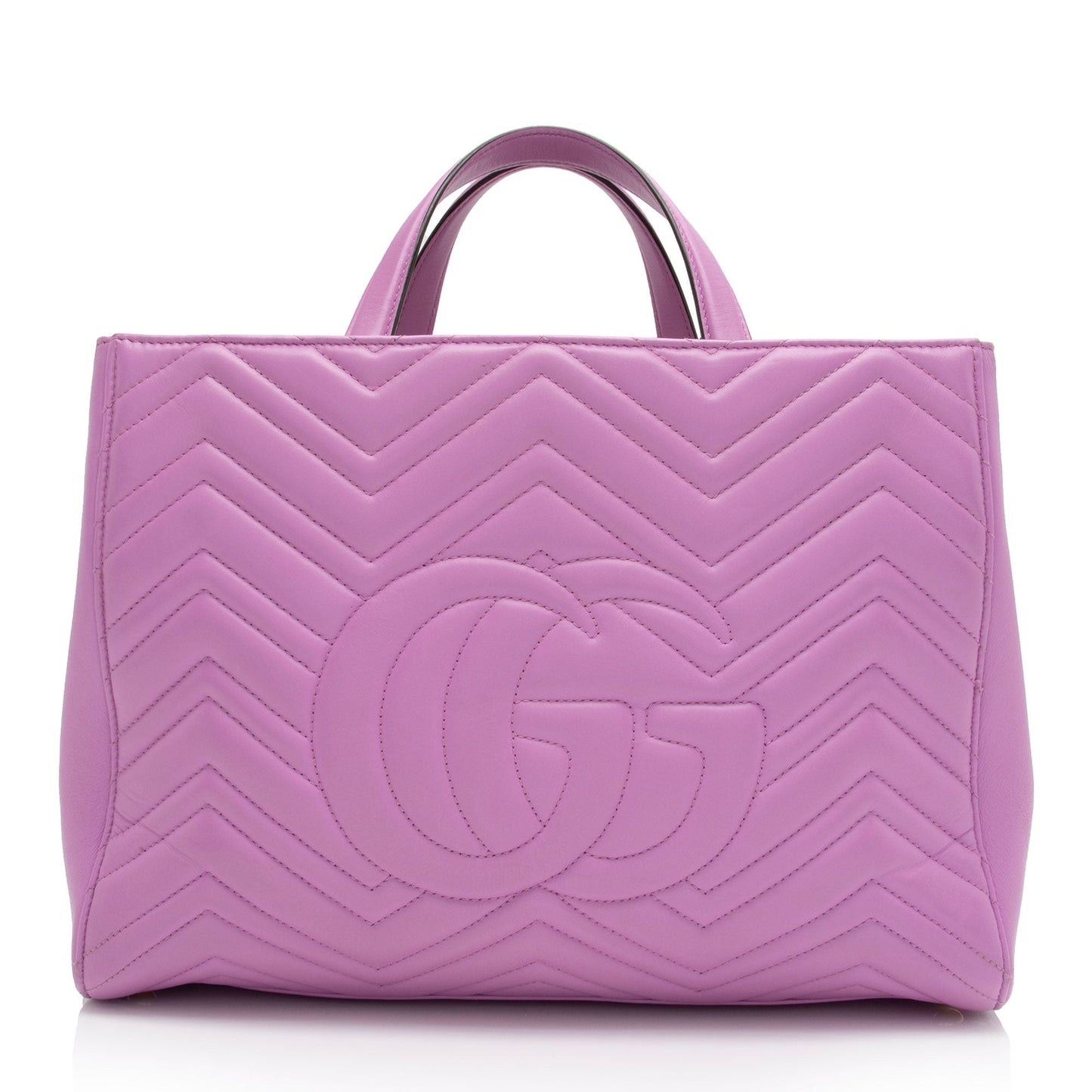 Gucci GG Marmont SHF-sAnFMF Matelasse Leather Medium Top Handle Satchel Bag