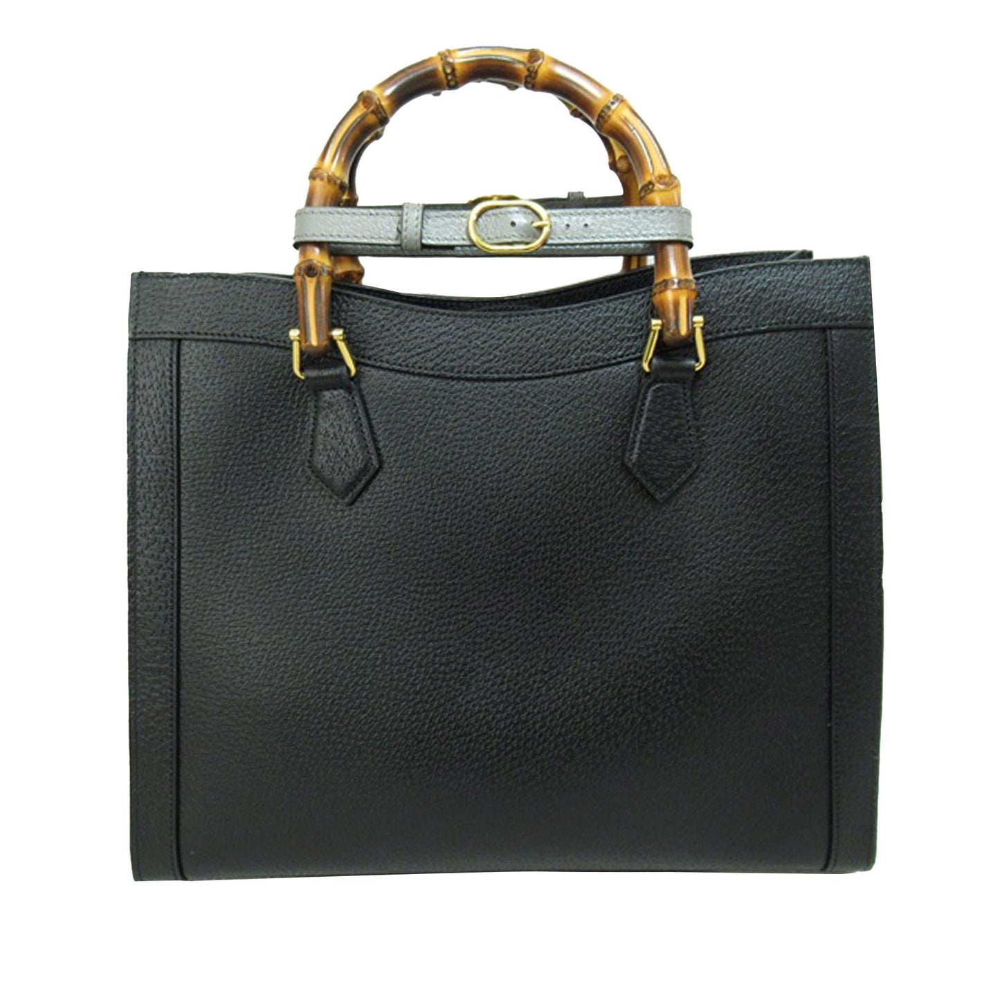 Gucci Bamboo Diana SHG-JNKwCy Calf Black Medium Satchel Bag