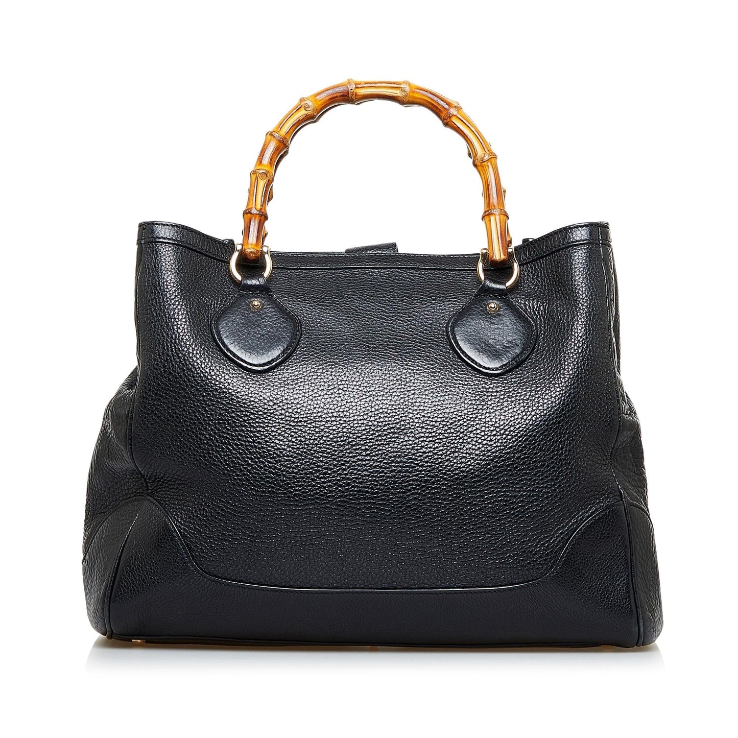 Gucci Bamboo Diana SHG-TRU5Ho Calf Black Medium Tote Bag