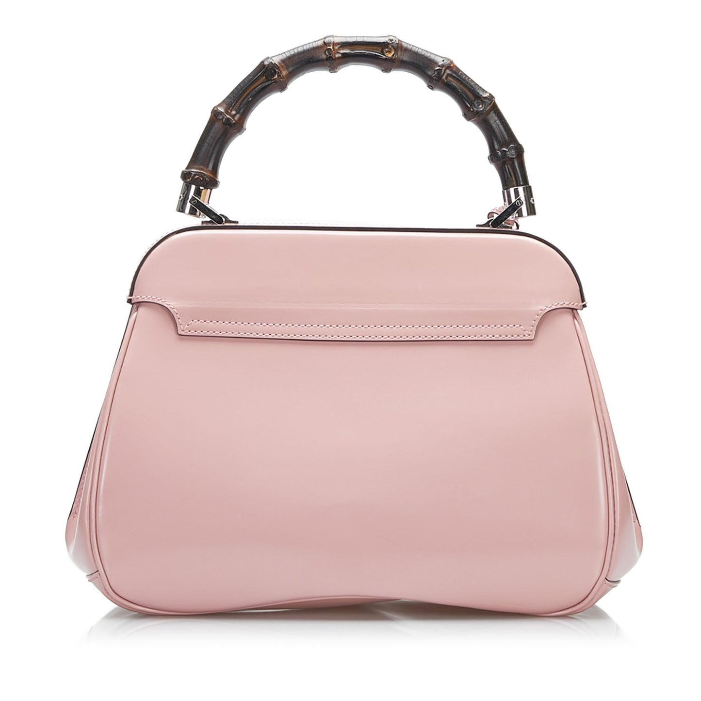 Gucci Bamboo Lady Lock SHG-KAXvEp Calf Pink Medium Satchel Bag