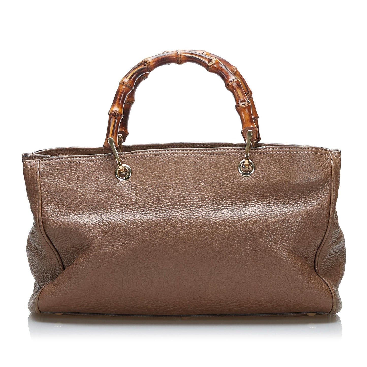 Gucci Bamboo Shopper SHG-8uU74E Calf Brown Medium Satchel Bag