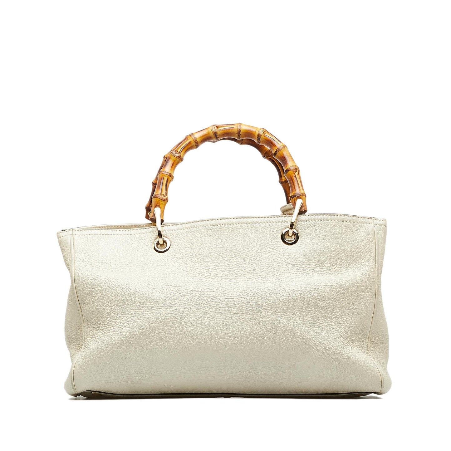 Gucci Bamboo Shopper SHG-phUc14 Calf White Medium Satchel Bag