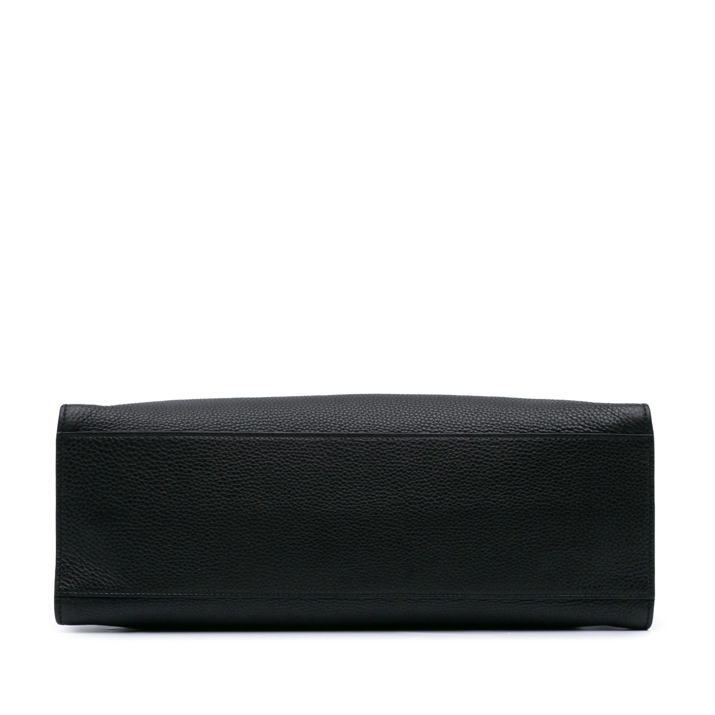Gucci Bamboo Daily Shopper Calf Calfskin Black Medium Satchel Bag Satchel 4