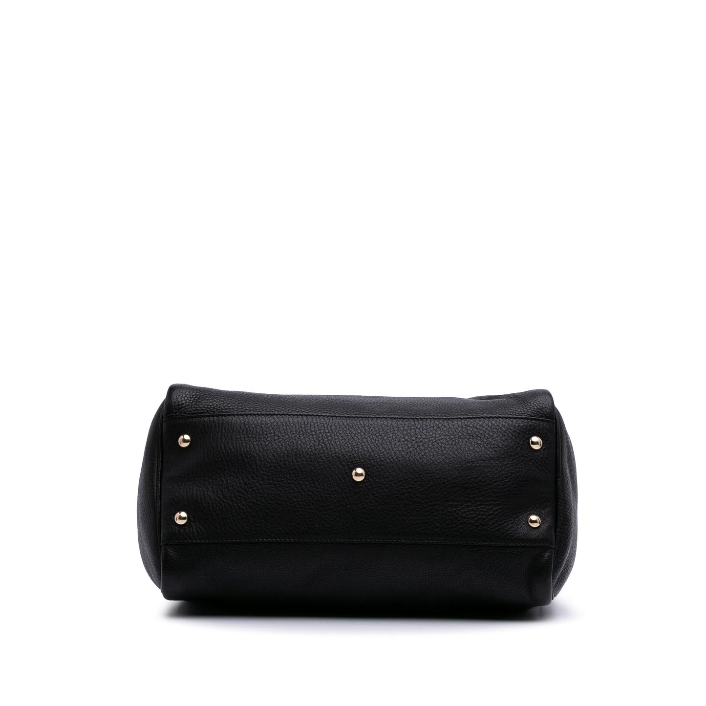 Gucci Bamboo Shopper Boston Calf Calfskin Black Medium Satchel Bag Bag 1
