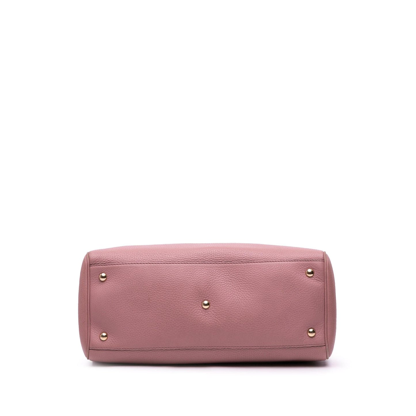 Gucci Bamboo Shopper Calf Calfskin Pink Medium Satchel Bag