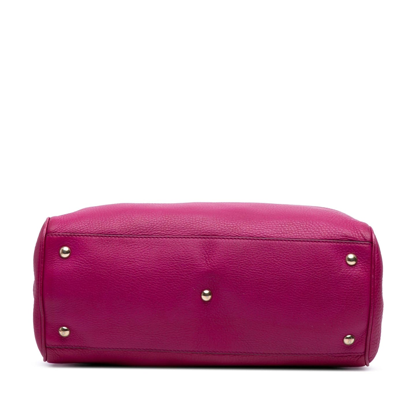 Gucci Bamboo Shopper Calf Calfskin Pink Medium Satchel Bag Satchel 25