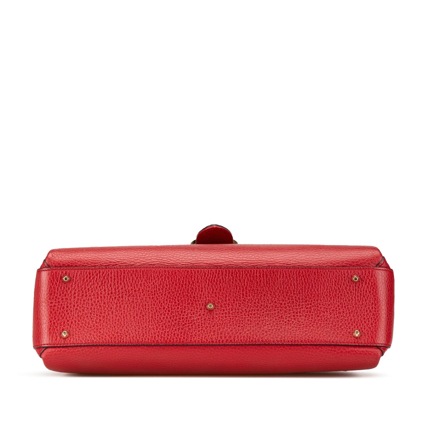 Gucci Dollar Interlocking G Calf Red Medium Satchel Bag