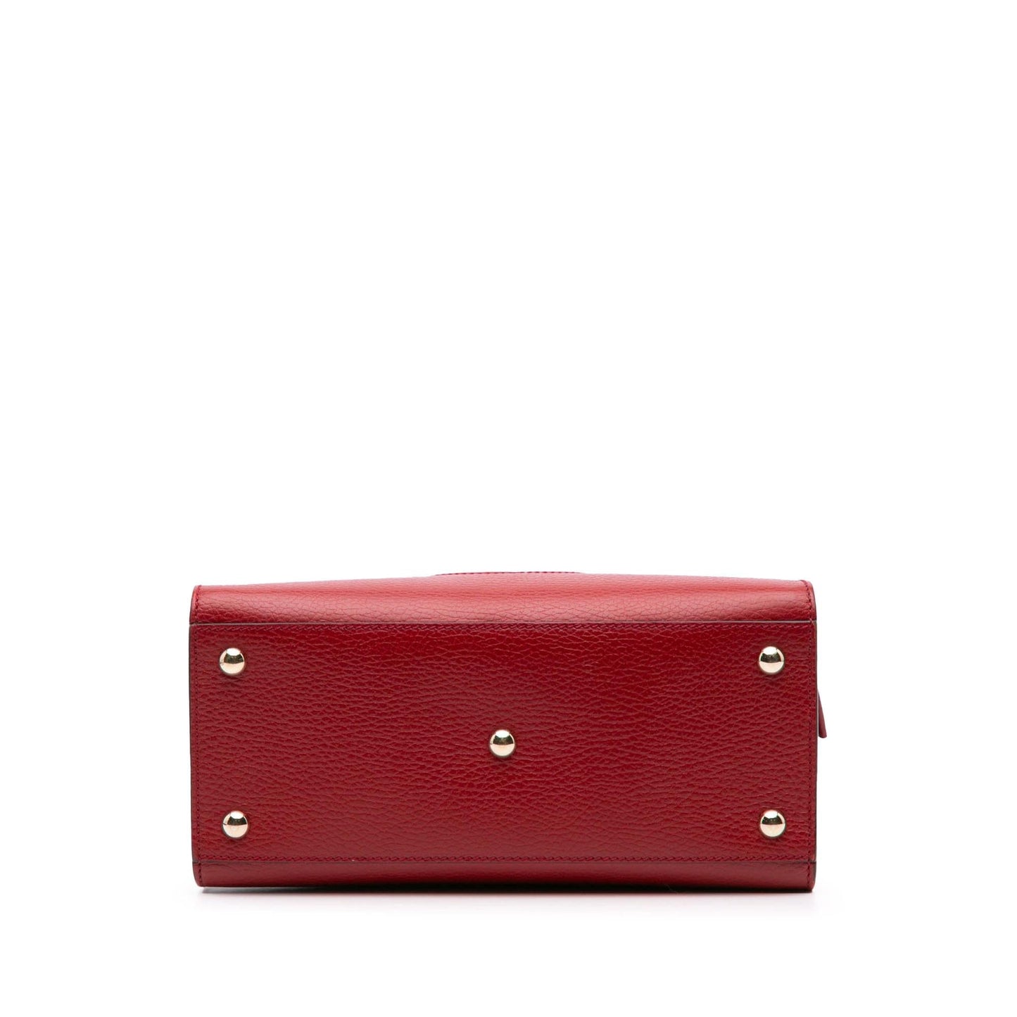 Gucci Dollar Soho Convertible Calf Red Medium Top Handle Tote Bag Tote 3