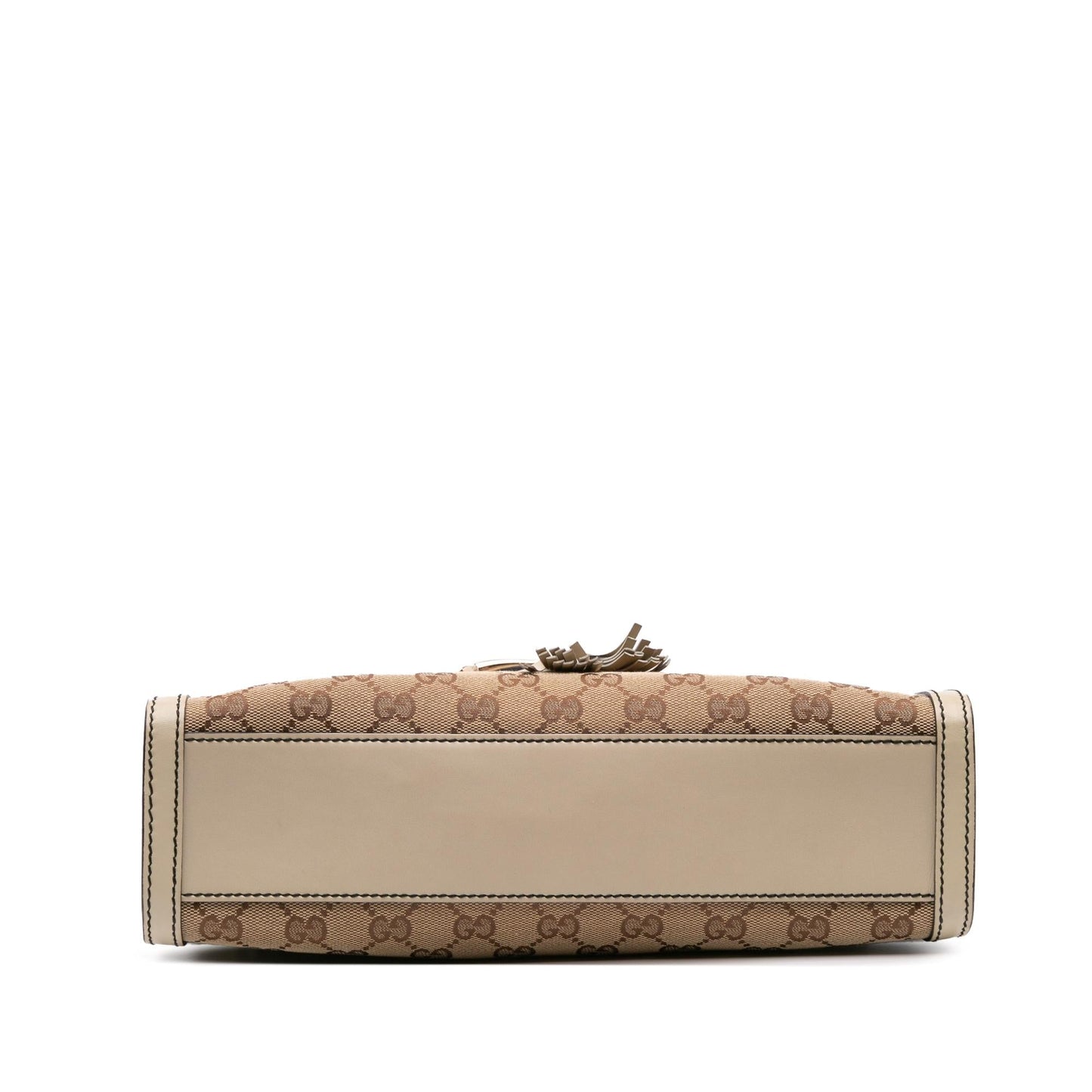 Gucci GG Emily Canvas Calf White Brown Shoulder Bag Bag 1