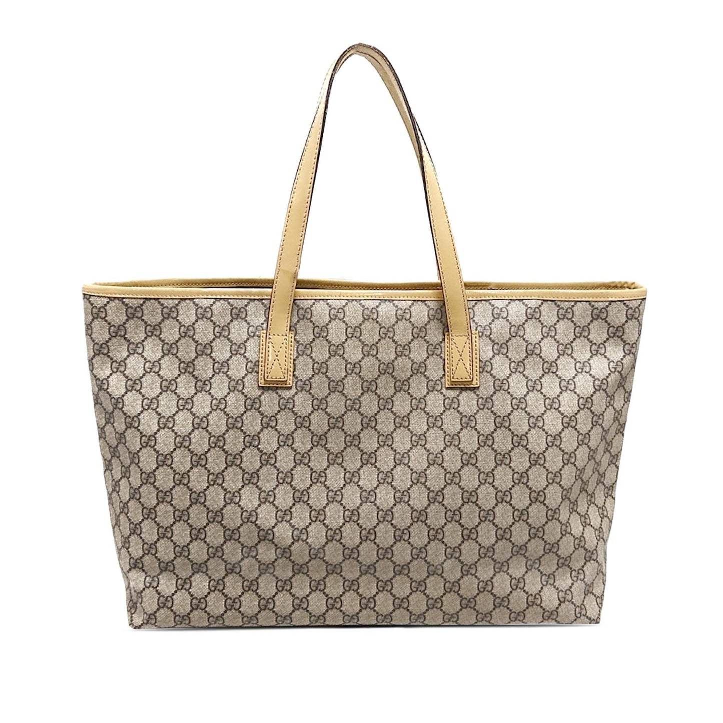 Gucci GG Supreme Joy SHG-OBHtyF Canvas Calf Brown Medium Tote Bag