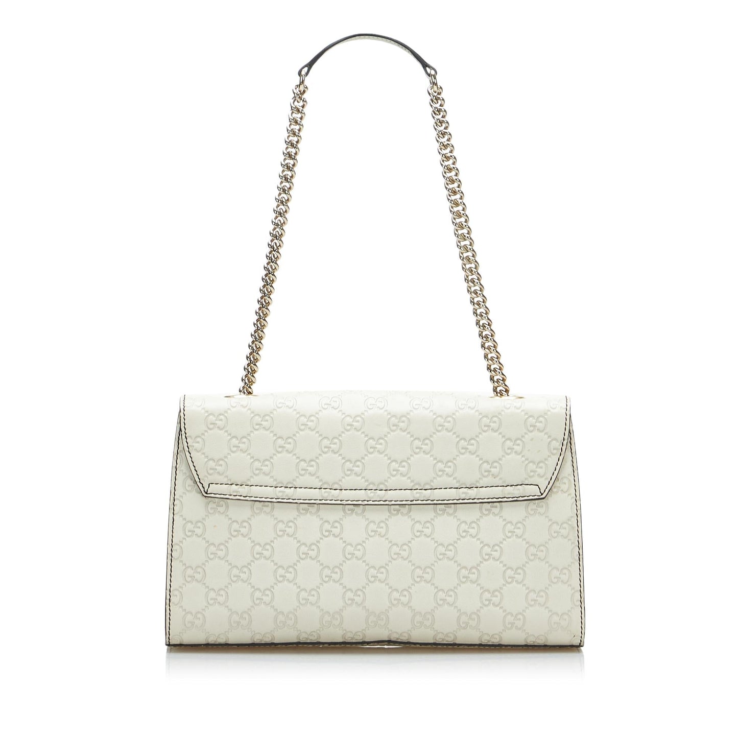 Gucci Guccissima Emily SHG-6oVabH Calf White Medium Shoulder Bag