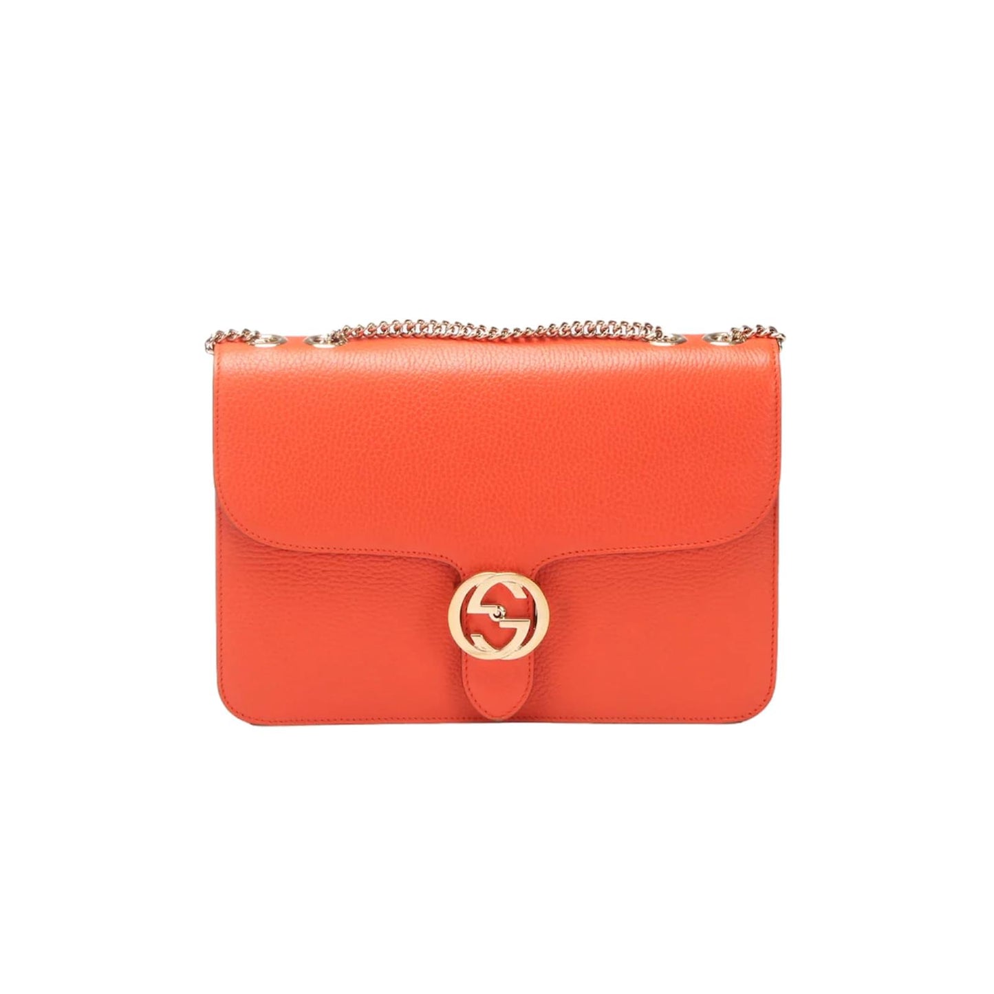 Gucci G Leather Calfskin Medium Crossbody Bag