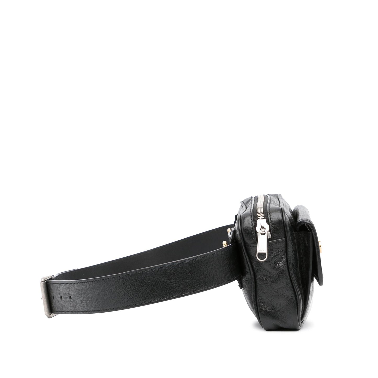 Gucci Interlocking G Morpheus Belt SHG-ABCK70 Calf Black Medium Accessory