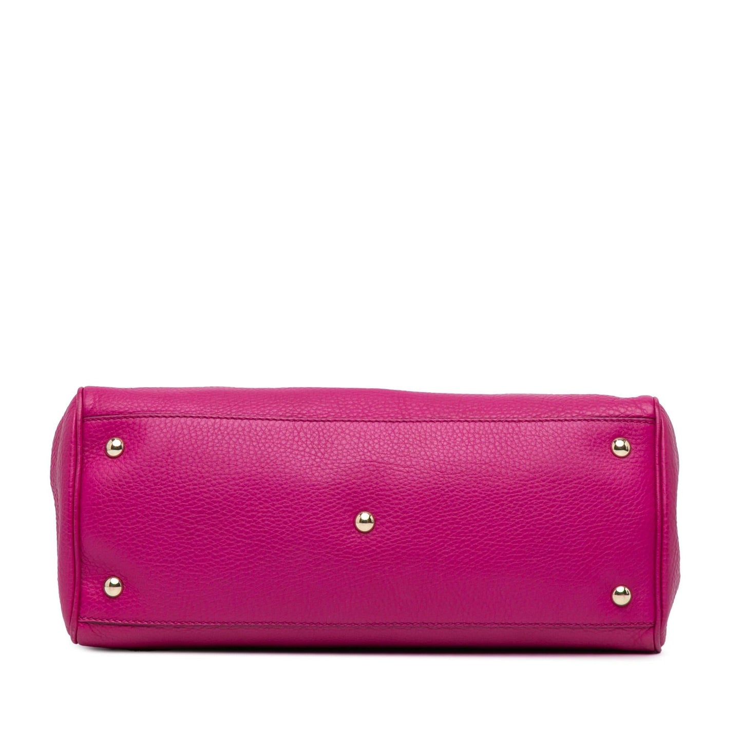 Gucci Bamboo Shopper SHG-iVpsJb Leather Calf Pink Medium Satchel Bag