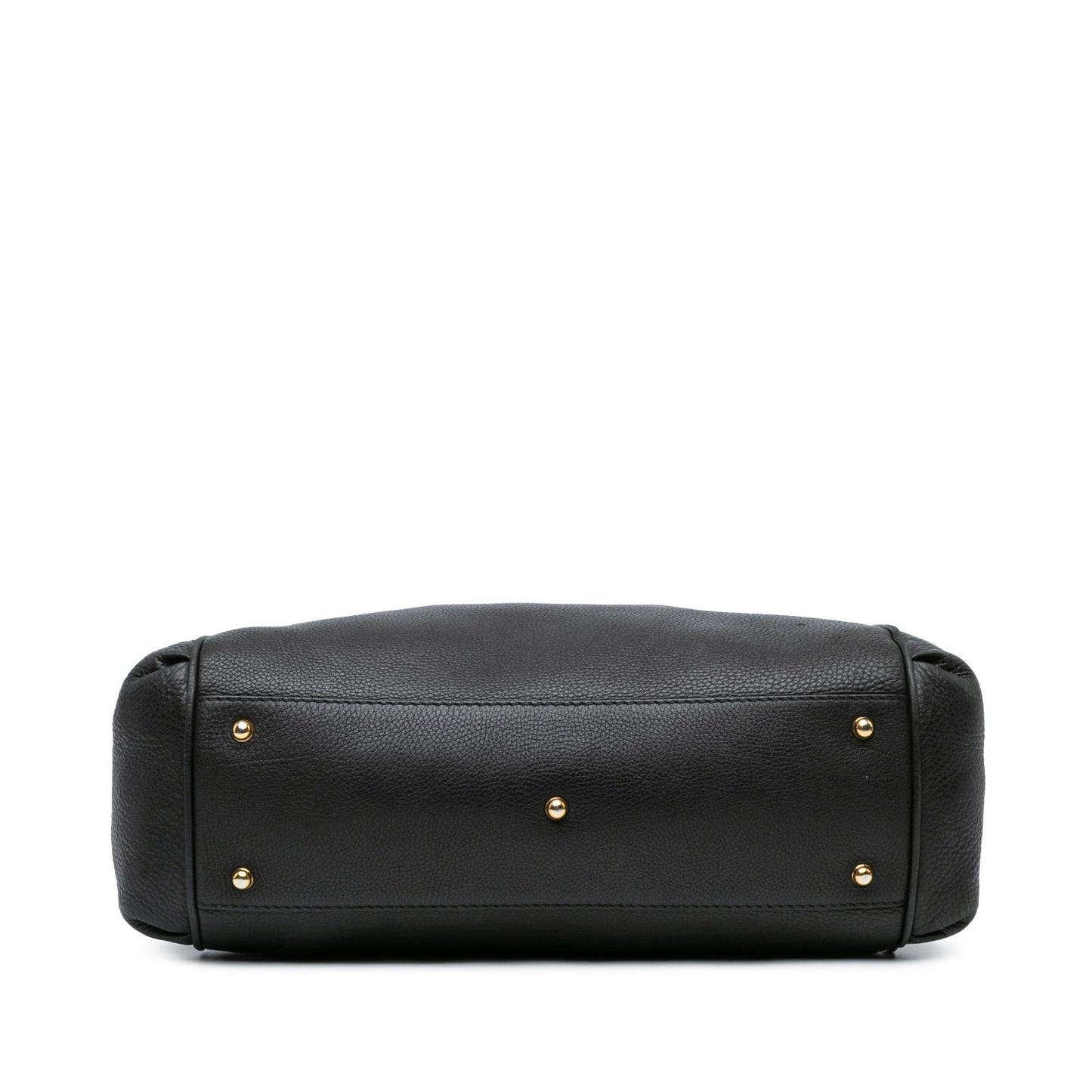 Gucci Ride Top Handle SHG-ijwBLn Leather Calf Black Medium Satchel Bag