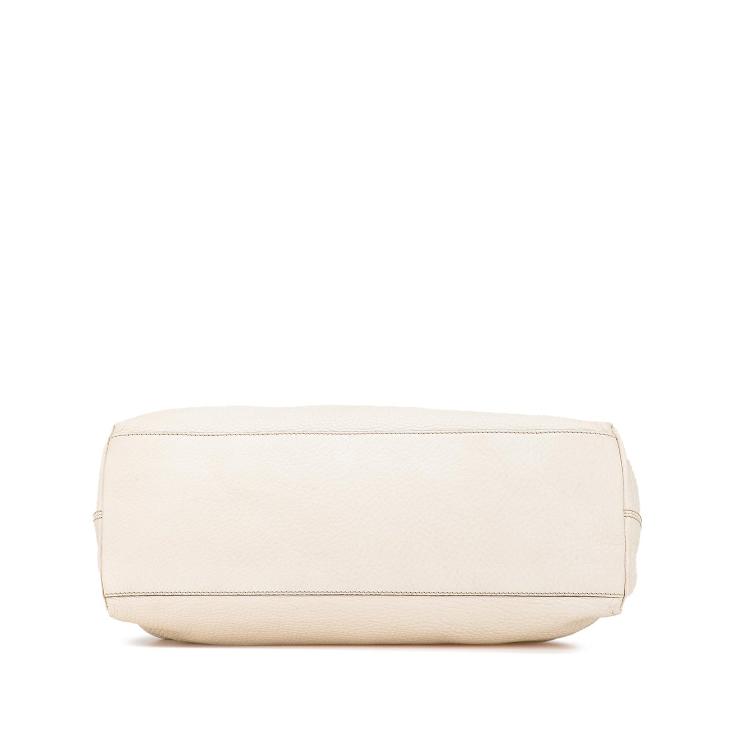 Gucci Soho Chain Leather Calf White Medium Shoulder Bag Tote 1