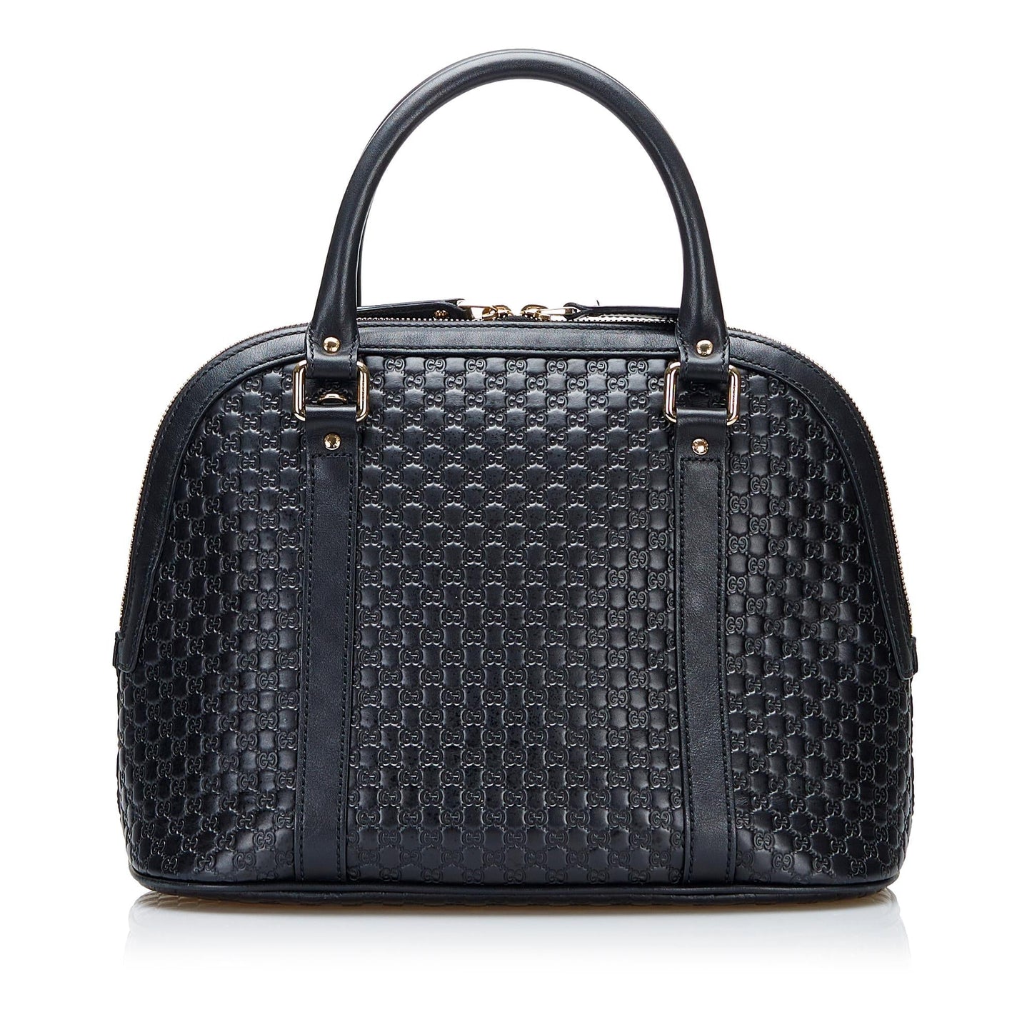 Gucci Microguccissima Dome SHG-7r4q0b Calf Black Medium Satchel Bag