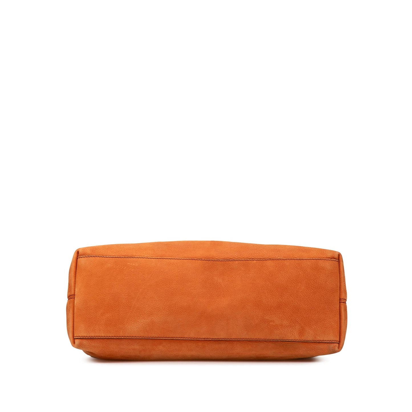 Gucci Nubuck Soho Leather Orange Medium Chain Tote Bag