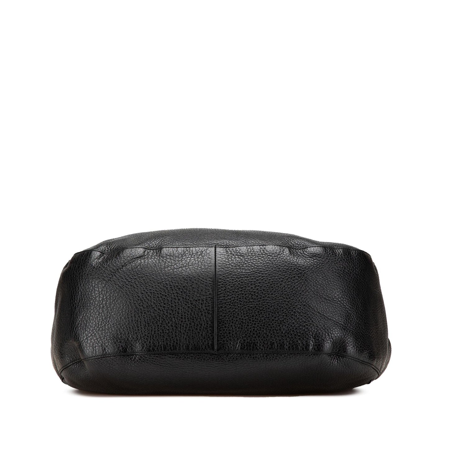 Gucci Pebbled Twill Calf Calfskin Black Medium Tote Bag Twill Tote