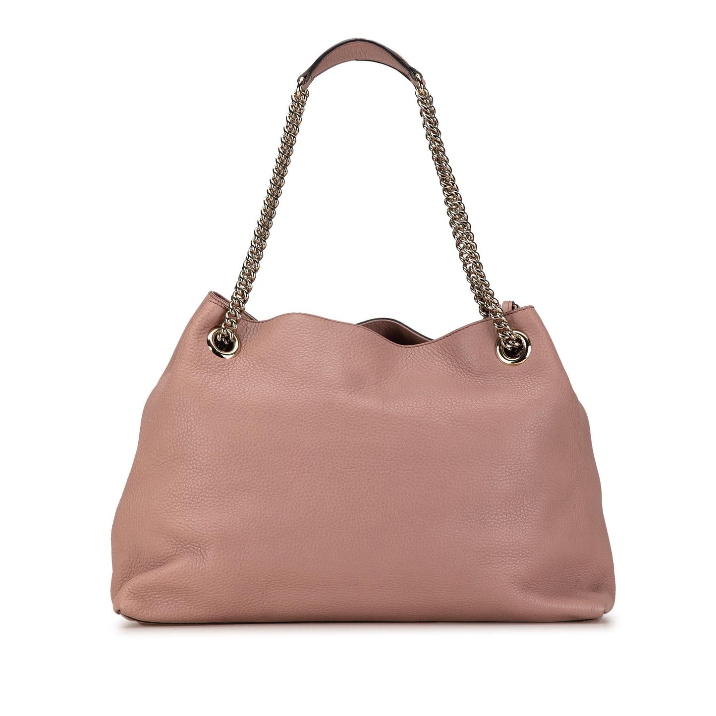 Gucci Soho SHG-wQHoQ0 Calf Pink Medium Chain Tote Bag