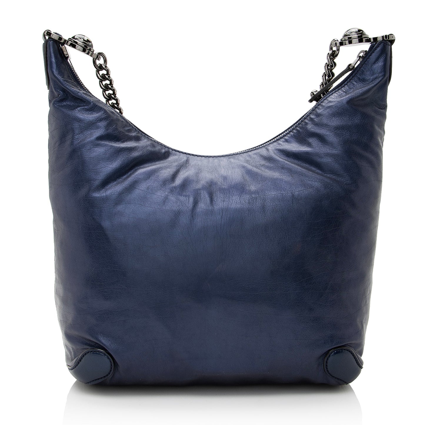 Gucci Metallic Galaxy SHF Leather Blue Medium Chain Shoulder Bag