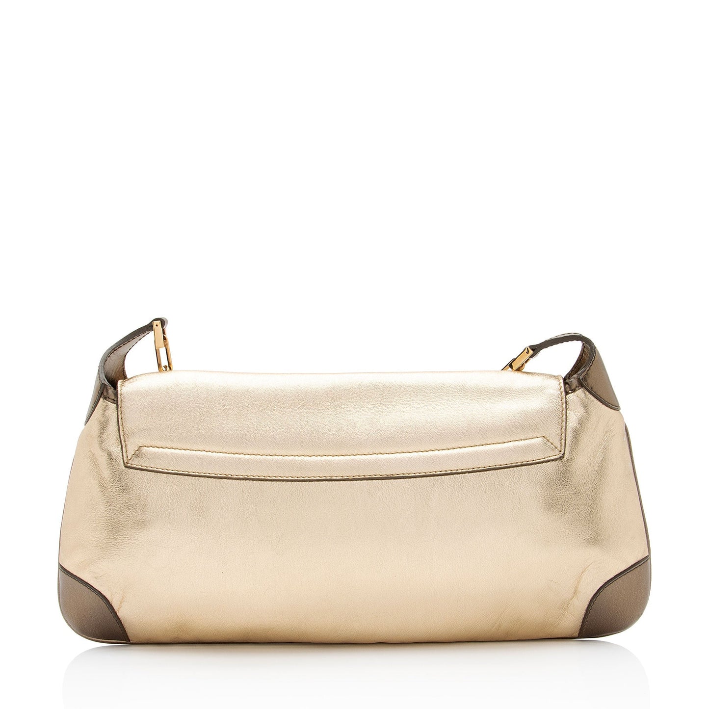 Gucci Metallic Tiger Charm SHF-ltMIAv Leather Gold Shoulder Bag