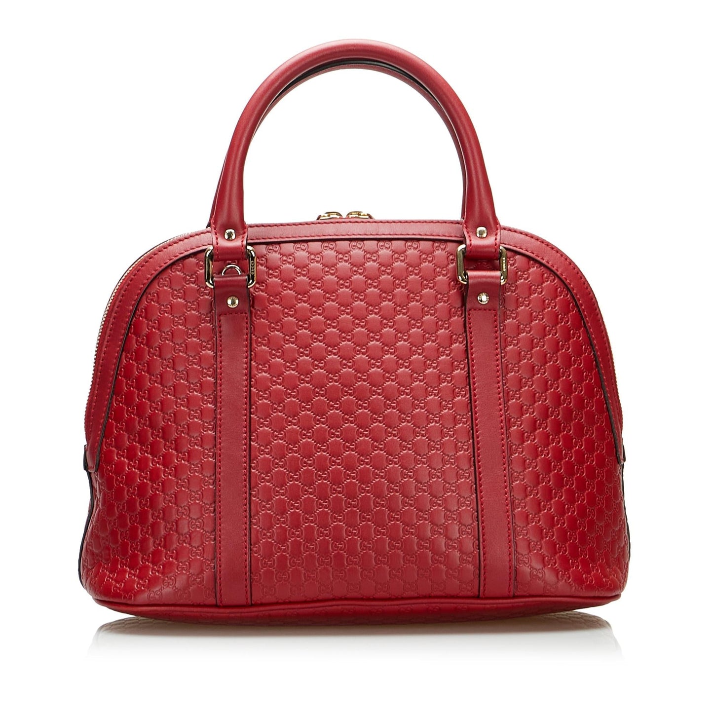 Gucci Microguccissima Dome SHG-yyZ9Dl Calf Red Satchel Bag