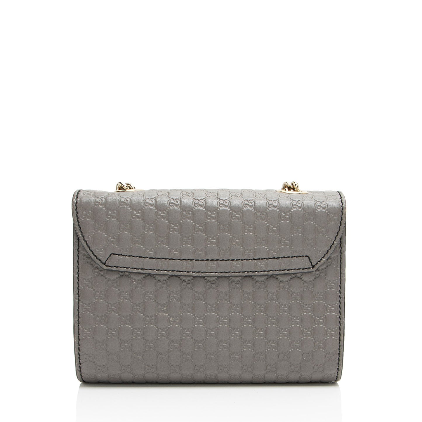 Gucci Microguccissima Emily Leather Grey Mini Crossbody Bag