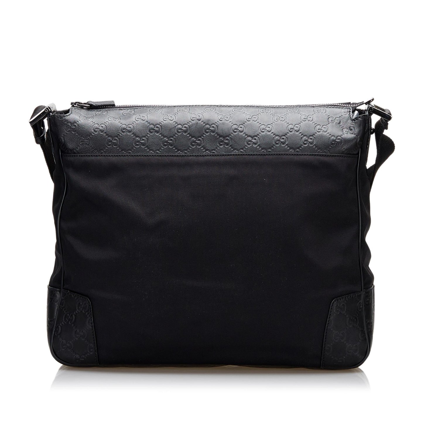 Gucci Microguccissima Messenger SHG Nylon Black Crossbody Bag