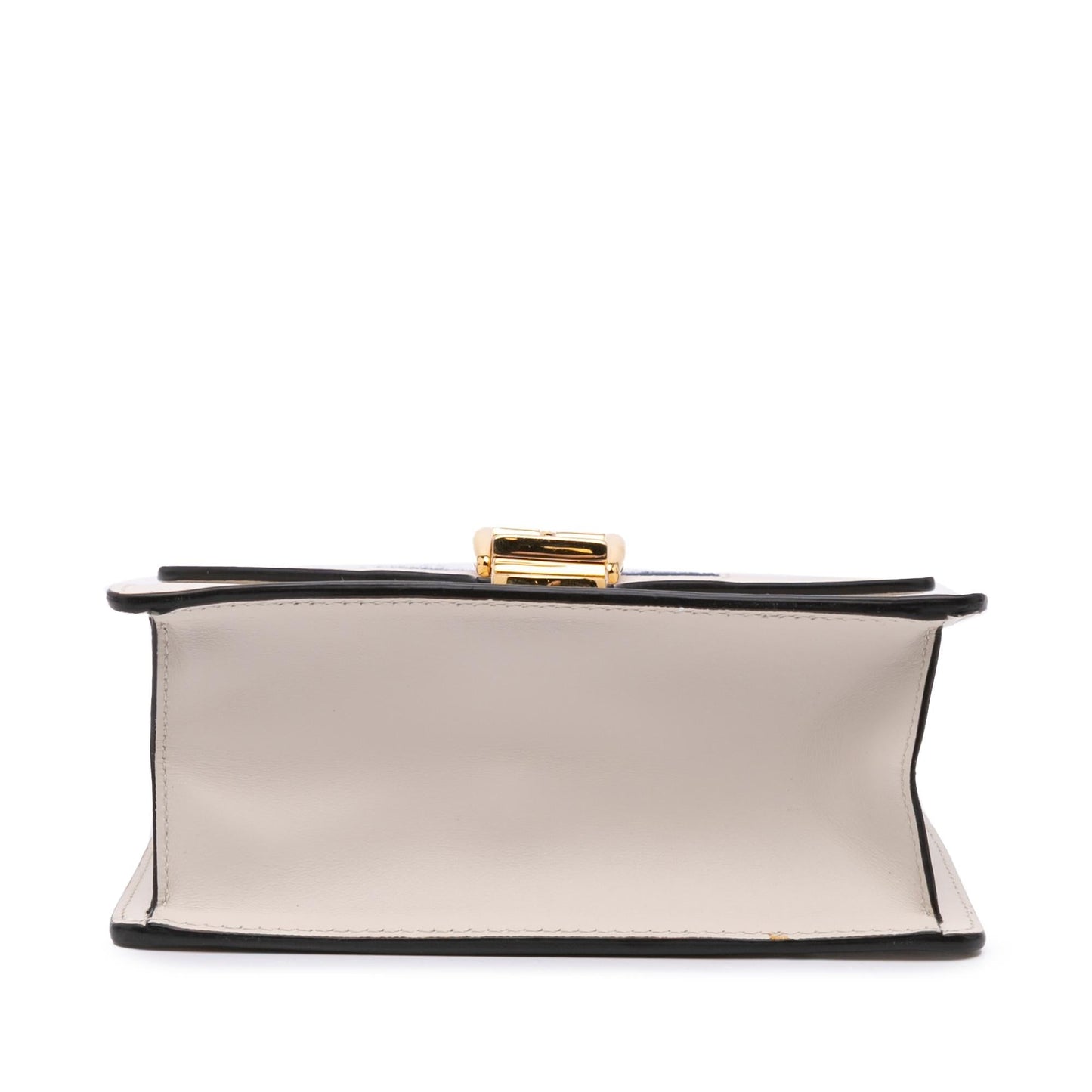 Gucci Sylvie Chain Calf Calfskin White Mini Crossbody Bag