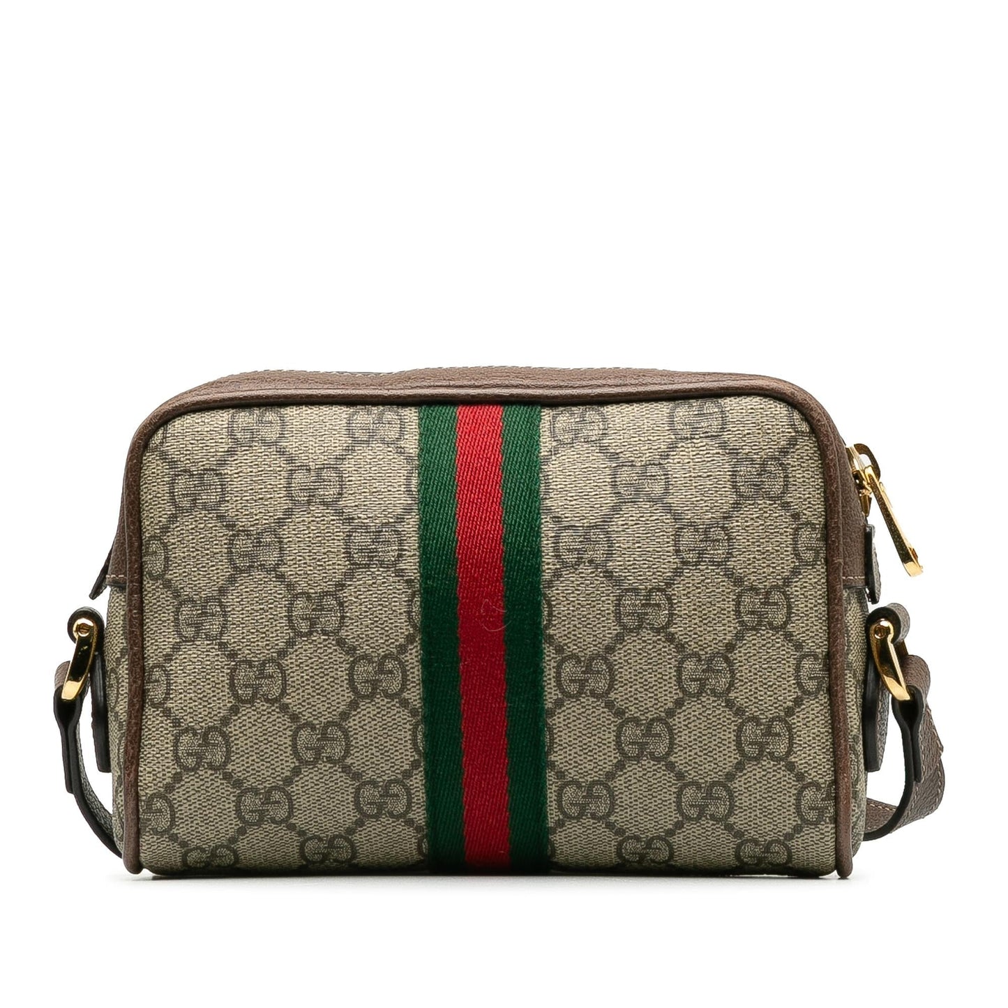 Gucci GG Supreme Ophidia SHG-0eMAWx Canvas Brown Mini Crossbody Bag