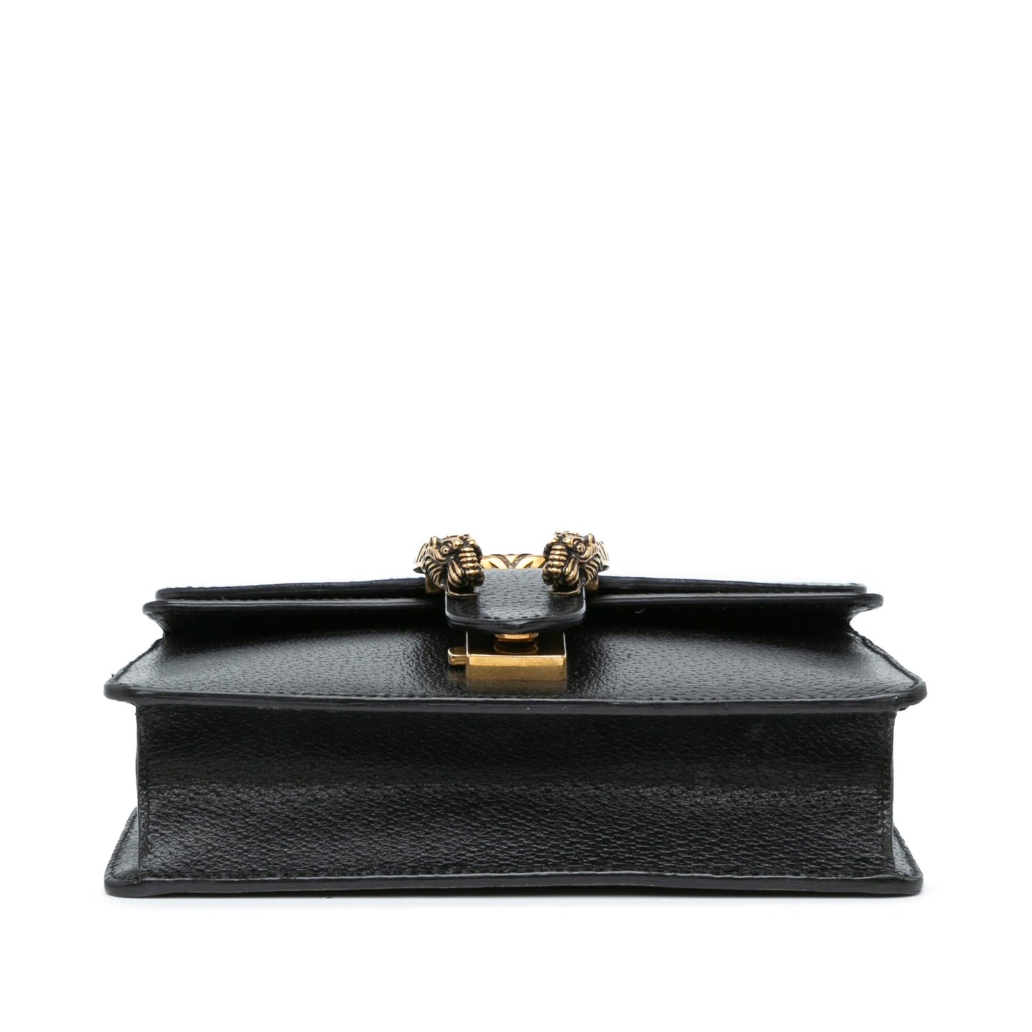 Gucci Dionysus Web SHG-f04gB7 Leather Calf Black Mini Crossbody Bag
