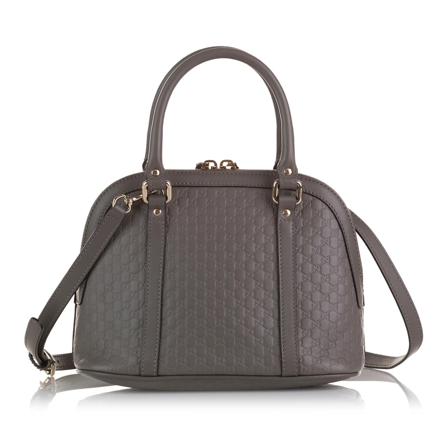Gucci Microguccissima Dome SHG-TlWTcw Calf Grey Mini Satchel Bag