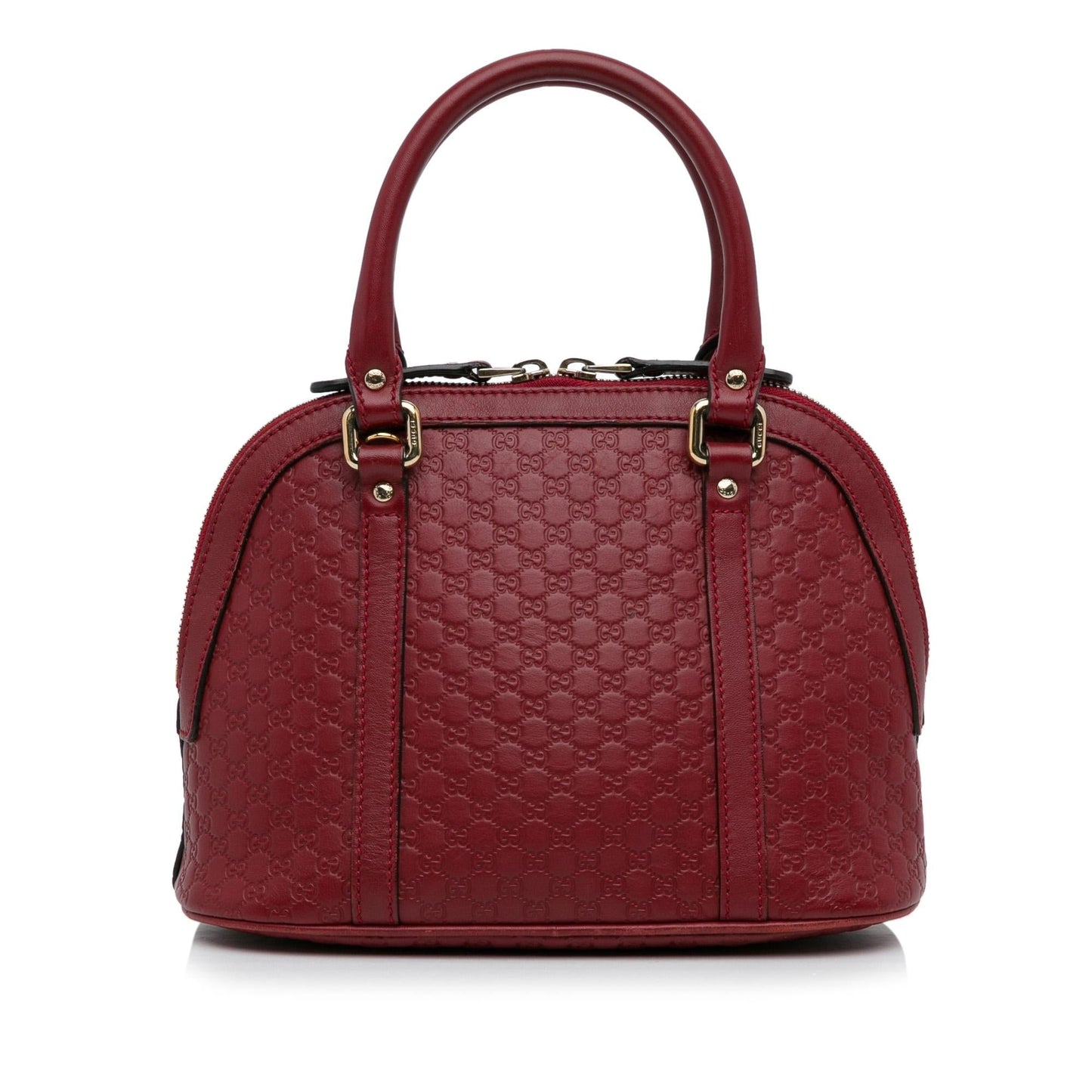 Gucci Microguccissima Dome SHG-SrH2Yo Calf Red Mini Satchel Bag