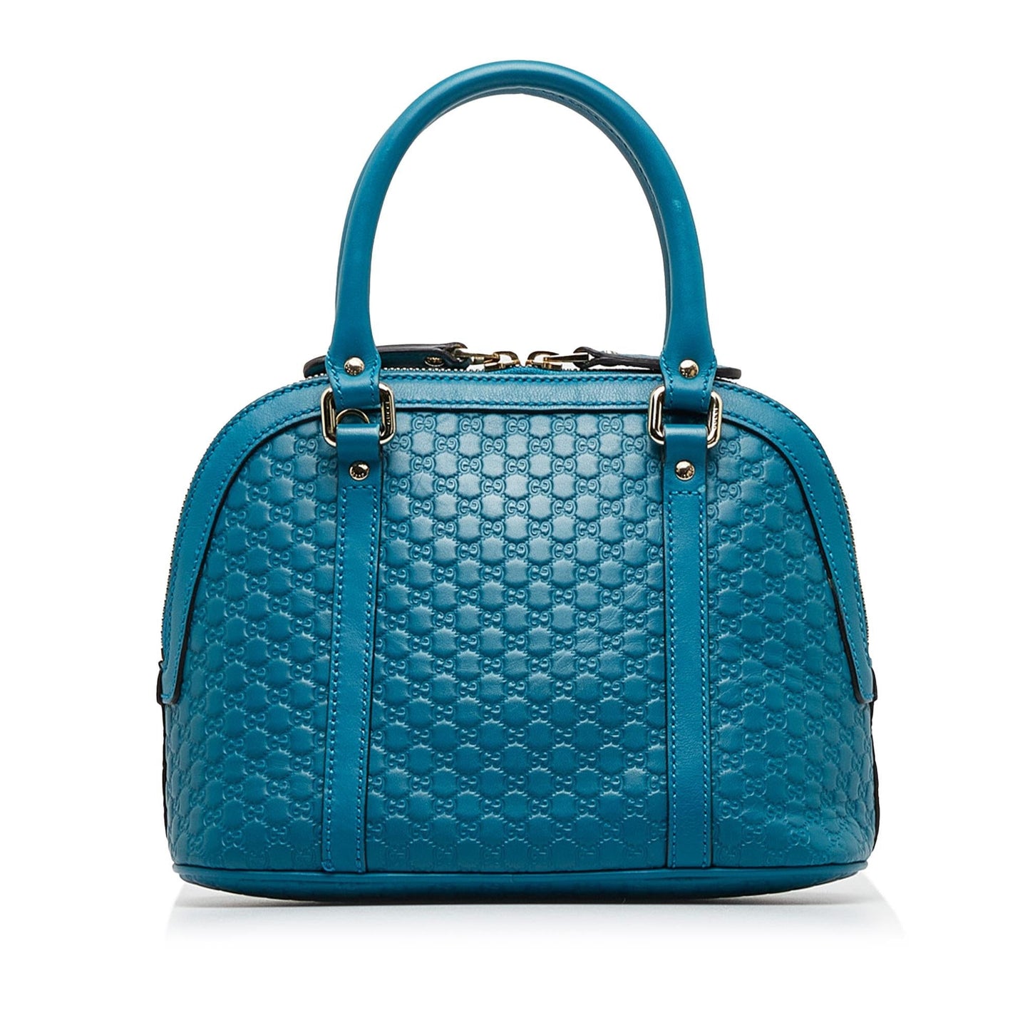 Gucci Microguccissima Dome SHG-oR6csm Calf Blue Mini Satchel Bag