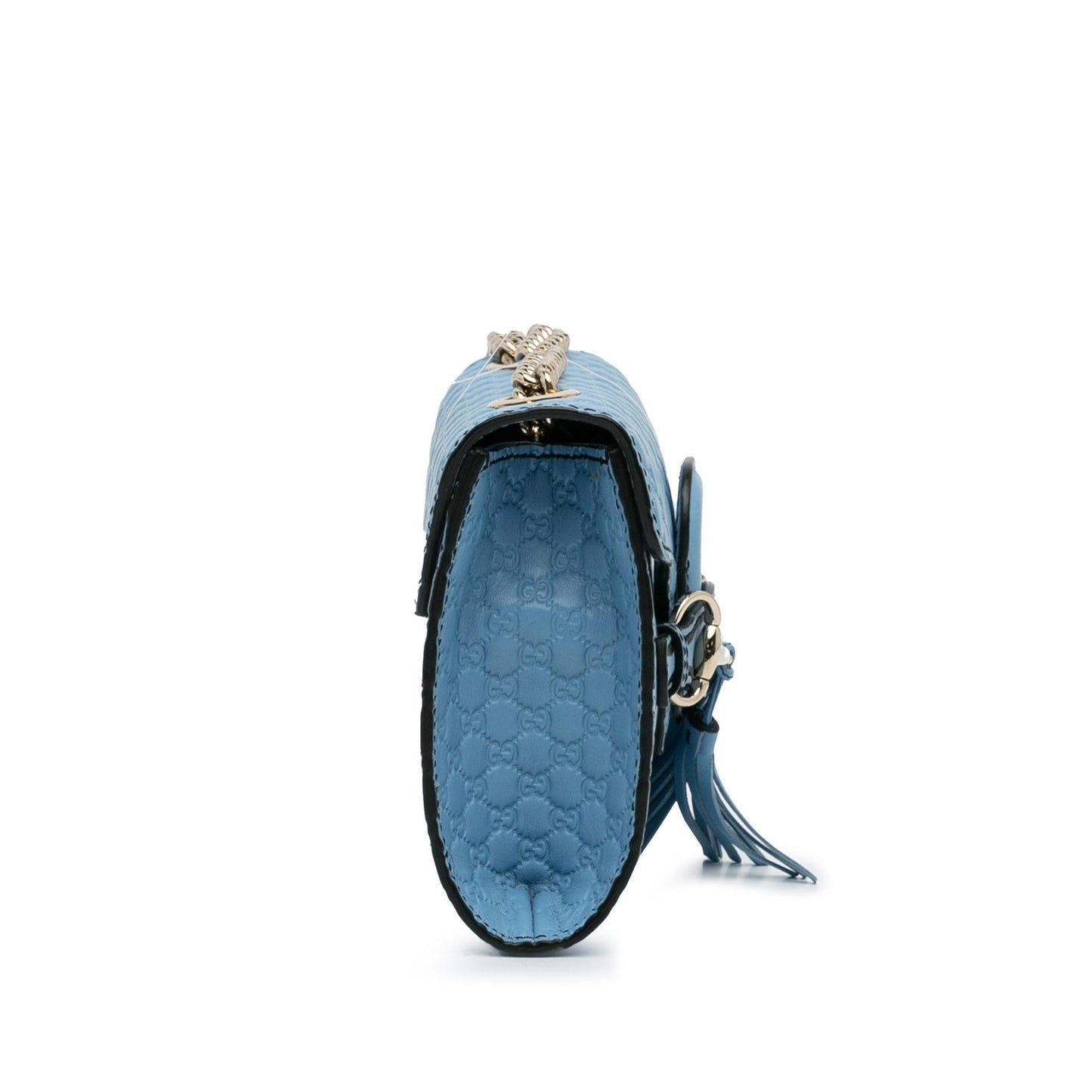 Gucci Microguccissima Emily SHG-d63GRv Calf Blue Mini Crossbody Bag