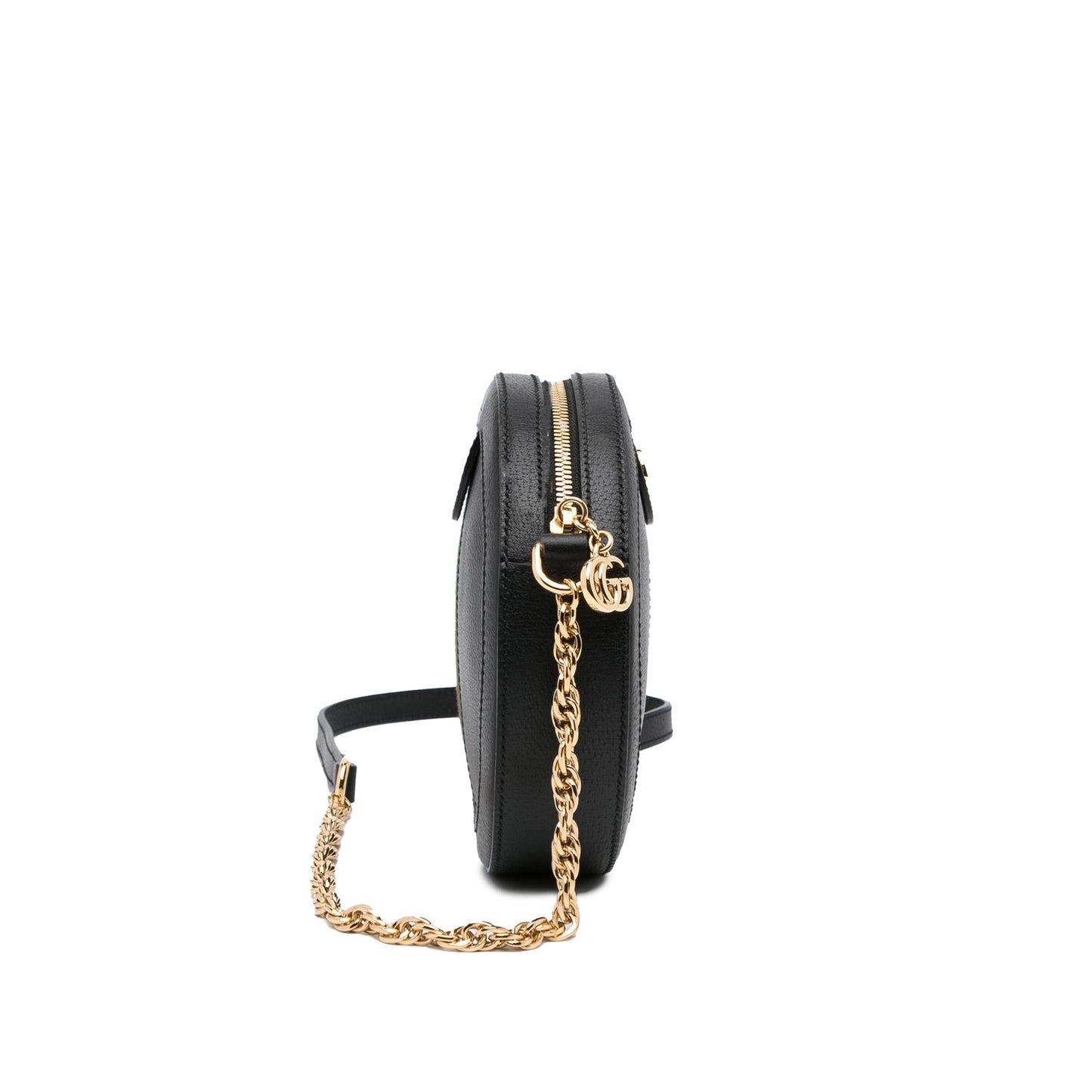 Gucci Round Ophidia SHG-g2s4kO Calf Black Mini Crossbody Bag